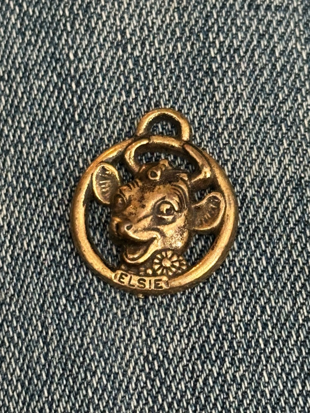 Vintage 1940s or 50s Elsie the Cow Charm